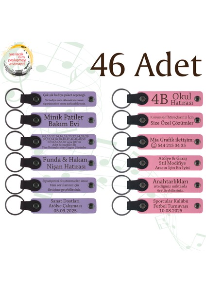 Mor Menekşe & Pembe, 46’li Set, Kişiye Özel Yazılı Anahtarlık, Satranç Turnuvası Katılımcılarına Anı