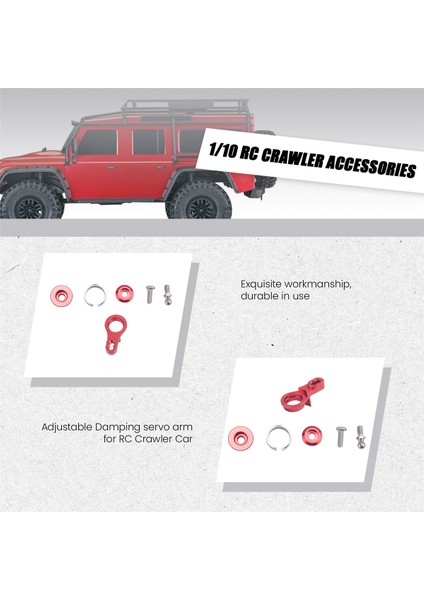 25T Metal Ayarlanabilir Sönümleme Servo Kol Servo Korna 1/10 Rc Prıgler Araç Traxxas Trx4 Trx-4 Trx6 Yükseltme Parçaları, 1 (Yurt Dışından) modelleri