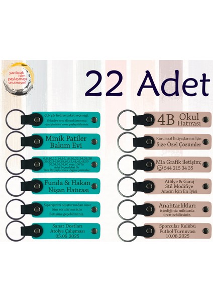 Koyu Turkuaz & Pudra, 22’li Set, Tarih ve Isimli Deri Hatıra, Nişan Törenine Değer Katan Hediye