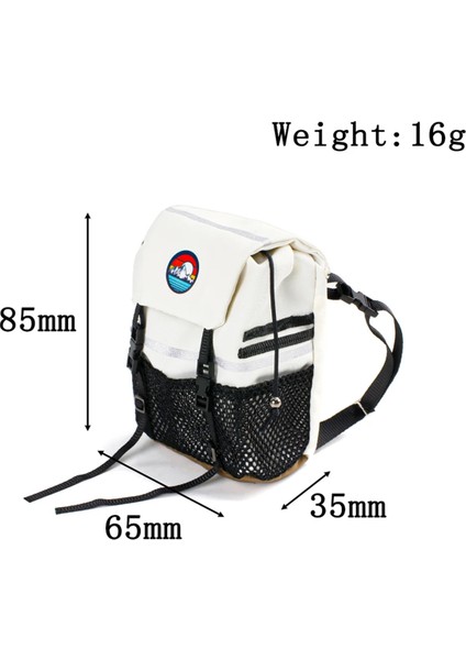 Simülasyon Sırt Çantası Kürek Depolama Çantası Bagaj Çanta Çanta Dekorasyonu 1/8 1/10 Rc Craıl Car, Beyaz Çantı (Yurt Dışından) modelleri
