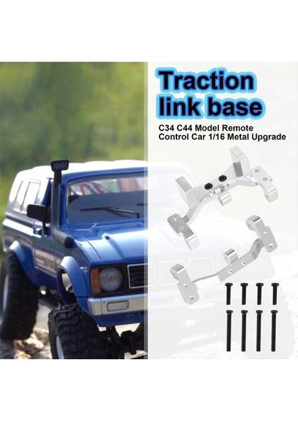 Metal Çekme Çubuk Baz Koltuk Aks Yukarı Wpl C14 C24 C14K C24K 1/16 Rc Araba Kamyonu Yükseltme Parçaları, Gümüş (Yurt Dışından) indirimleri