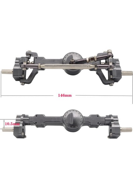 Mn D90 Mn-90 MN96 MN98 MN99S MN45 1/12 Rc Araba Yükseltme Parçaları Aksesuarları, A Tam Metal Ön ve Arka Portal Aks (Yurt Dışından) indirimleri