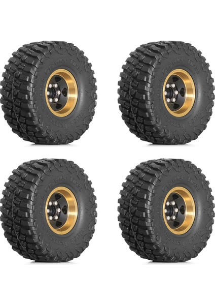 1/18 TRX4M SCX24 Rc Araba Yükseltme Parçaları Için 4pcs 1.0 Pirinç Tekerlek Göbeği (Yurt Dışından)