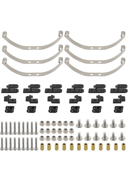 1 Set Yaprak Yay Sönümleme Süspansiyon Aksesuarları 1/16 Mn Wpl Model Araç B36 B16 Jjrc Q60 Q63 Q75 Feıyu Siyah (Yurt Dışından)