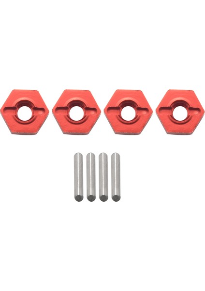 Alüminyum Alaşım 12MM Birleştirici Tekerlek Hub Hub Hex Adaptörü Wltoys 104001 1/10 Rc Araba Yükseltme Parçaları Aksesuarları, Kırmızı (Yurt Dışından)
