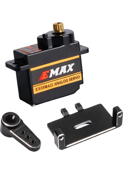 Eksenel SCX24 Için Servo Montajı ve Servo Kollu ES08MAII Direksiyon Servo 1/24 Rc Paletli Araba Parçalar Aksesuarları, 2 (Yurt Dışından)