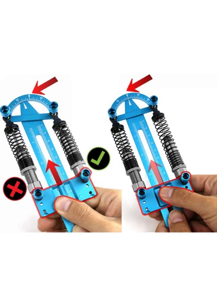 Metal Şok Emici Cetvel Şok Senkronizatör Rc Araç Araç Aralığı 12 cm 1/8 1/10 1/12 1/16 1/18 1/24 Rc Araba, Mavi (Yurt Dışından) indirimleri