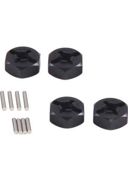 Alüminyum Alaşım 12MM Birleştirici Tekerlek Hub Hex Adaptör Wltoys Için Yükseltmeler 144001 1/14 Rc Araba Yedek Parçaları, Siyah (Yurt Dışından) modelleri