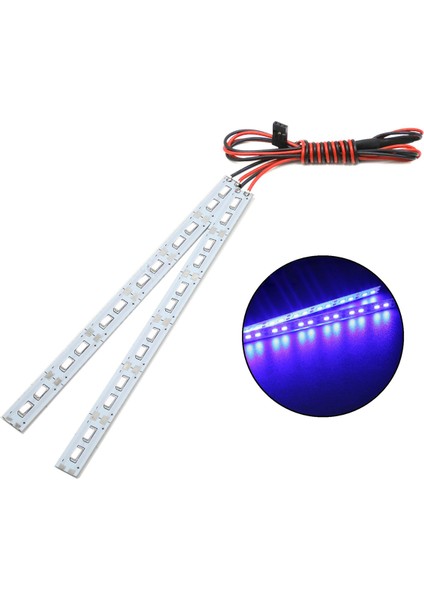 24 LED Şasi Işık Metal LED Strip 6V 1/10 1/8 Rc Araba Paletli Buggy, Mavi (Yurt Dışından) indirimleri