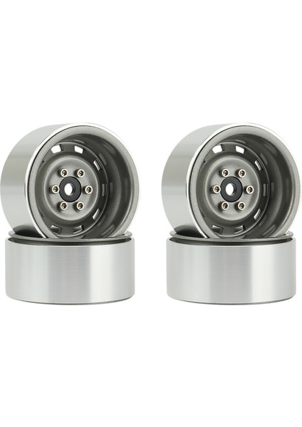 4pcs 1.9 Inç Metal Beadlock Tekerlek Göbeği 1/10 Rc Paletli Araba Titanyum Için (Yurt Dışından)
