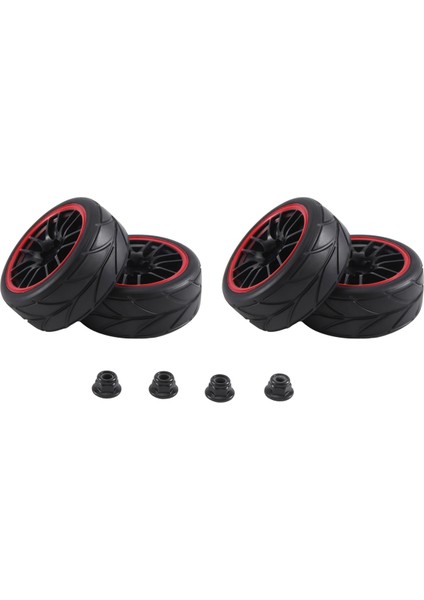 4pcs 12MM Altı Tekerlek Jantlar ve Od 2.59 Inç Rc Için 1/10 Yol Touring Arabası, F (Yurt Dışından) fiyatları