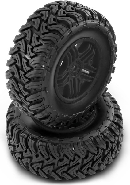 110MM Rccar Kauçuk Lastikler 1/10 Kısa Kurs Kamyonu Için Tekerlek Jant Seti Arrma Senton-4x4 550 Mega/xlh 9125 Eğik Redcat/hsp, B (Yurt Dışından) modelleri