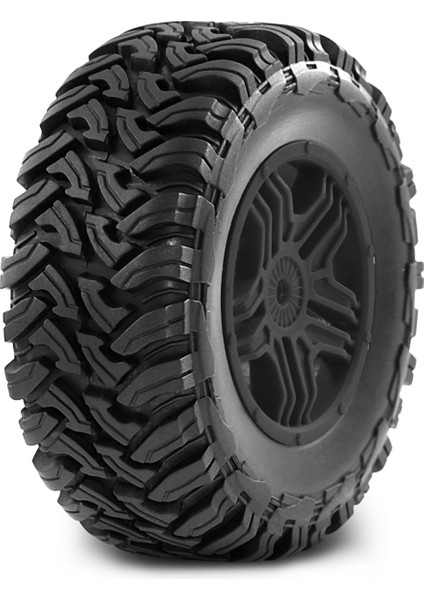 110MM Rccar Kauçuk Lastikler 1/10 Kısa Kurs Kamyonu Için Tekerlek Jant Seti Arrma Senton-4x4 550 Mega/xlh 9125 Eğik Redcat/hsp, B (Yurt Dışından) fırsatları