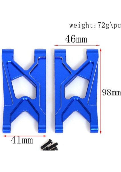 Alüminyum Alaşım Arrma Için Allaylı Arka Kol 1/10 Gorgon 4x2 2WD Gorgon Canavar Kamyonu Rc Yükseltme Parçaları (Yurt Dışından) indirimleri