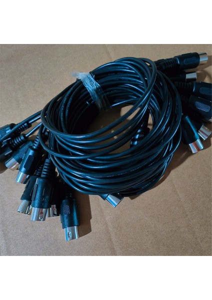 Mıdı Uzatma Kablosu 5 Pin Erkek - Erkek Yüksek Kaliteli Elektrikli Piyano Gitar Enstrümanı 1m (Yurt Dışından) modelleri