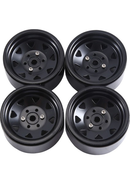 4pcs 1.9 Inç Metal Beadlock Tekerlek Göbeği 1/10 Rc Paletli Araba Trx4 Eksenel SCX10 90046 AXI03007 Redcat Gen8, Siyah 8 (Yurt Dışından)