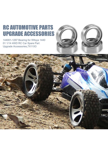 144001-1297 Wltoys Için Yatak 144001 1/14 4WD Rc Araba Yedek Parçalar Yükseltme Aksesuarları, 7X11X3 (Yurt Dışından) indirimleri