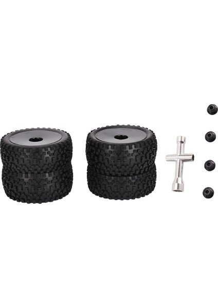 4pcs 85MM Lastikler Wltoys Için Tekerlek Lastiği 144001 124019 104001 Rc Araba Yükseltme Parçaları 1/10 1/12 1/14 Ölçek Kolu Buggy, B (Yurt Dışından)