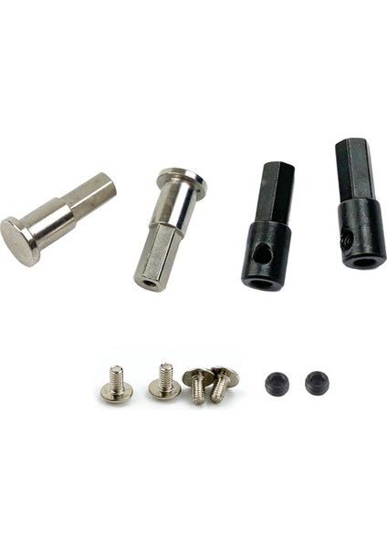 Wpl D12 Için 1/10 Rc Araç Yükseltme Parçaları Metal 5mm Ön Tekerlek Hub Hex Adaptör Birleştirici ve Arka Aks Mil Adaptörü, B (Yurt Dışından)