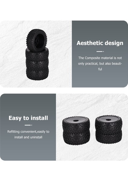 4pcs 85MM Lastikler Wltoys Için Tekerlek Lastiği 144001 124019 104001 Rc Araba Yükseltme Parçaları 1/10 1/12 1/14 Ölçek Kolu Buggy, B (Yurt Dışından) modelleri