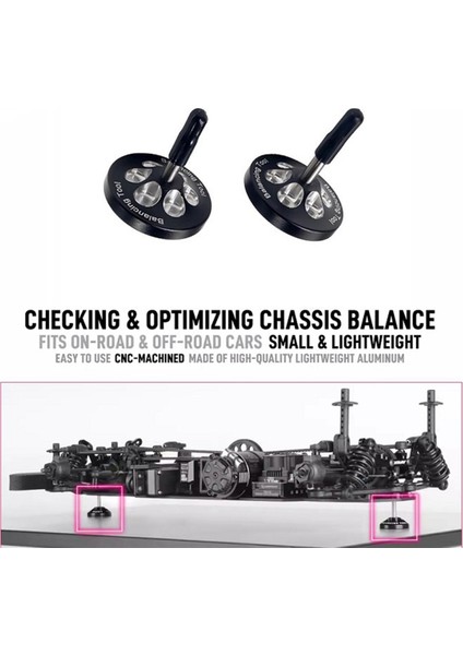 Metal Araç Ağırlığı Dengeleme Aracı Dengeli Stabilize Gövde Rc Araba Yükseltme Aksesuarları Siyah+Gümüş (Yurt Dışından) fiyatları