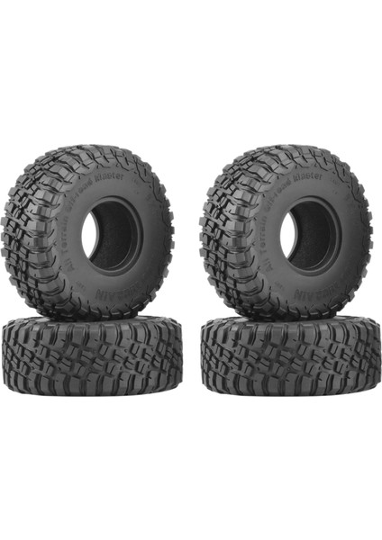 4pcs 120MM 1.9 Kauçuk Lastikler 1/10 Rc Paletli Tekerlek Lastikleri Eksenel SCX10 90046 AXI03007 Traxxas Trx4 D90 Tf2 CC01 (Yurt Dışından)