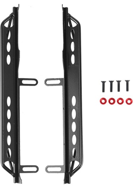1/6 Rc Paletli Araba Eksenel Scx6 Jeep Jlu Wrangler Için Kaya Kaydırıcıları Metal Pedal Yan Tahtası Parçalar 2 Pcs (Yurt Dışından)