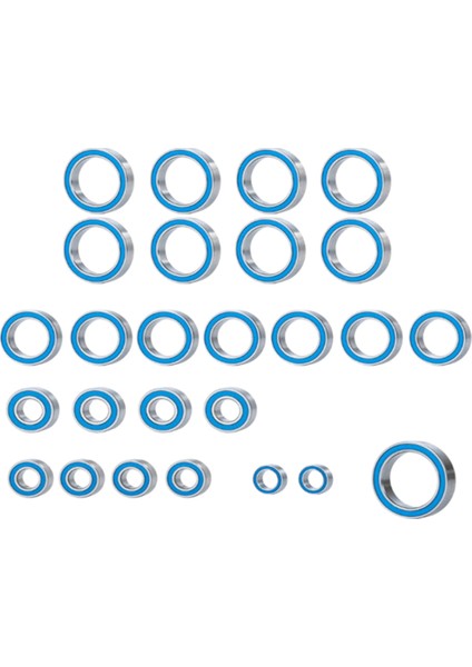 26PCS Arrma Için Kauçuk Mühürlü Bilyalı Yatak Kiti 1/10 Big Rock 3s Rc Araba Yükseltmeleri Parça Aksesuarları (Yurt Dışından)