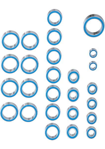 26PCS Arrma Için Kauçuk Mühürlü Bilyalı Yatak Kiti 1/10 Big Rock 3s Rc Araba Yükseltmeleri Parça Aksesuarları (Yurt Dışından) modelleri