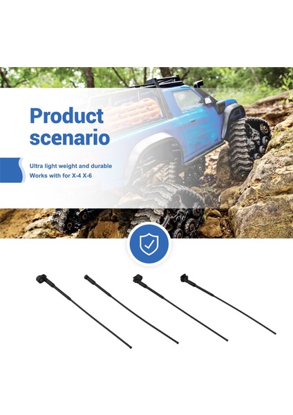 4pcs 1/10 1/8 Rc Prwler Car Trx4 Trx6 Eksenel SCX10 Yikong Yikomo Naylon Anten Için 4pcs Naylon Simülasyon Anten (Yurt Dışından) indirimleri