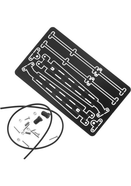 Eksenel 1/6 Scx6 Jeep Rc Araba Yükseltme Parçaları Aksesuarları Siyah (Yurt Dışından)