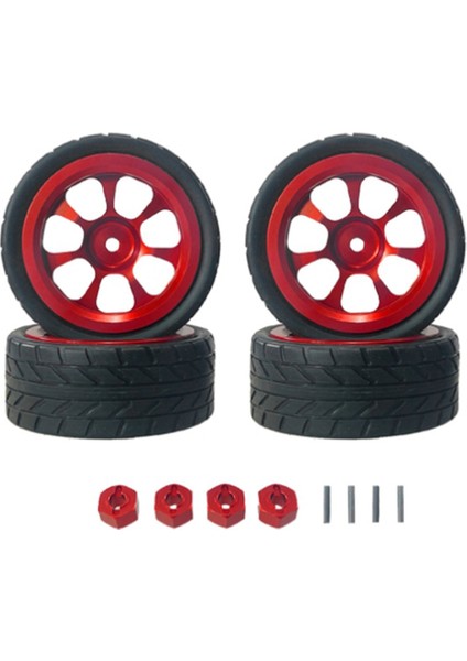 Lastikler Metal Tekerlek Göbekleri Mjx Için Set 1/14 14301 14303 Rc Araba Yükseltme Parçaları (Yurt Dışından)