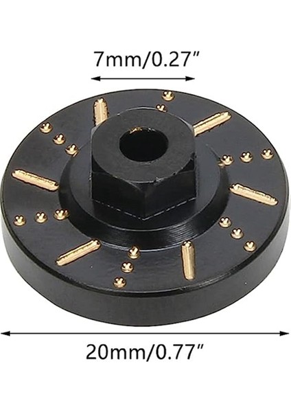 4pcs Pirinç Tekerlek Hex Hub Adaptör Karşı Ağır Fren Diski 1/18 Fms Eazyrc Rochobby Rc Araba Yükseltme Parçaları, Sarı (Yurt Dışından) fiyatları