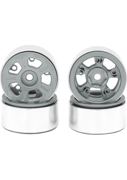 4pcs 1.0in 1/24 1/18 Rc Paletli Araba Eksenel SCX24 AX24 FCX24 ENDURO24 TRX4M, Geniş 5 Soces Gri (Yurt Dışından) modelleri