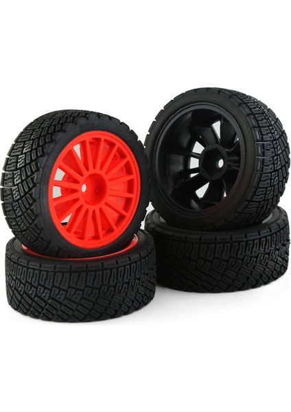 4pcs 67MM Plastik Tekerlek Jant Lastik Tüm 1/10 Rc Ralli Ralli Yarışları Tamiya TT02 XV01 Hsp Için Evrensel (Yurt Dışından)