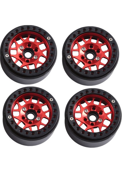 4pcs 1.9 Inç Metal Beadlock Tekerlek Göbeği 1/10 Rc Paletli Araba Trx4 Eksenel SCX10 Redcat Gen8, Kırmızı 14 (Yurt Dışından) fiyatları