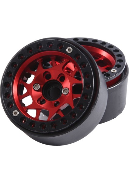 4pcs 1.9 Inç Metal Beadlock Tekerlek Göbeği 1/10 Rc Paletli Araba Trx4 Eksenel SCX10 Redcat Gen8, Kırmızı 14 (Yurt Dışından) fırsatları