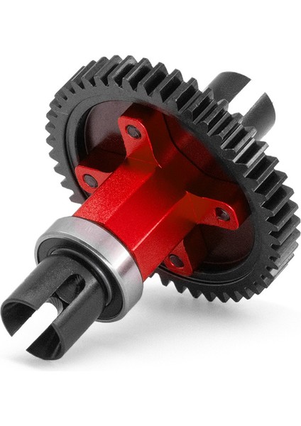 Rc Araba 46T Merkez Düz Şaft Düzenli Dişli Montajlı Merkez Traxxas Için Fark 1/8 4WD Sledg Rc Araç Aksesuarları Kırmızı (Yurt Dışından)