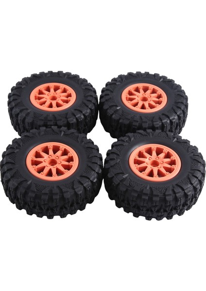 4pcs 2.2 Inç Naylon Plastik Beadlock Tekerleği 4.72IN/120MM Lastik, 1/10 Rc Kaya Trail, Turuncu Için 12MM Birleştirici Hex ile (Yurt Dışından)