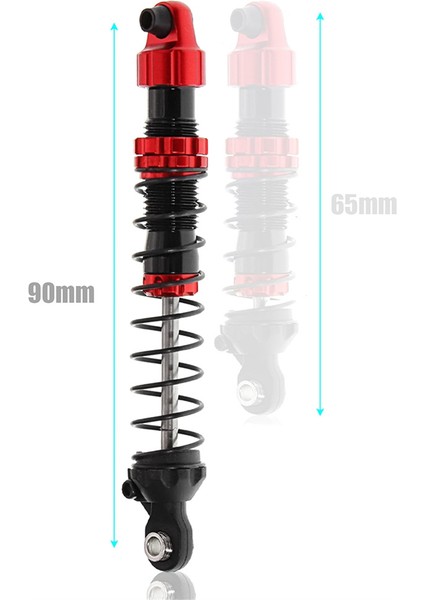 2pcs Rc Araba Yükseltme Şok Emiciler Kiti 1/10 SCX10 Axıals Rc Araba Yükseltme Aksesuarları (Yurt Dışından) fiyatları