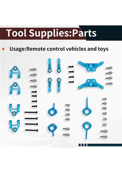 Wltoys Için Metal Tam Set Yükseltme Parçaları 1/28 P929 P939 K979 K989 K999 K969 Rc Araç Parçaları, Mavi (Yurt Dışından) indirimleri