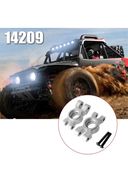 Rc Araç Metal Yükseltme Arka Tekerlek Kupası Mjx Hyper Go 1/14 14209 14210 H14BM Rc Araç Yükseltme Parçaları (Gümüş) (Yurt Dışından) fırsatları