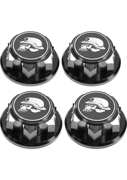 4pcs 17MM M12 Metal Tekerlek 1/7 Kral Motor Km Rc Ralli Ralli Araba Arrma Mojave Parçaları, Siyah (Yurt Dışından)