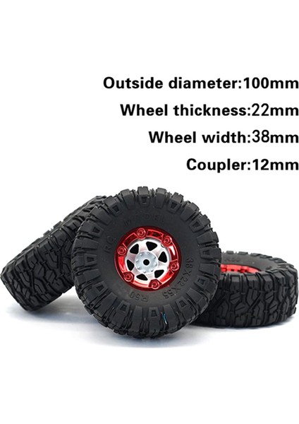 1:12 Rc Kamyon Tarayıcıları 100MM Lastik Lastik Lastikleri Wltoys Için Tekerlek Hex ile 12428 12423 FY01 FY02 FY03 (Yurt Dışından) indirimleri