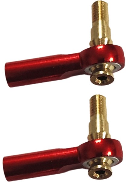 M3 Metal Ballhead Konumlandırma Çekme Çubuğu 2mm Tıe Çubuk Metal Balaj Servo Bağlantı Çubuğu M3/m2 T Model Tekne Bağlantısı Parça Kırmızı (Yurt Dışından)