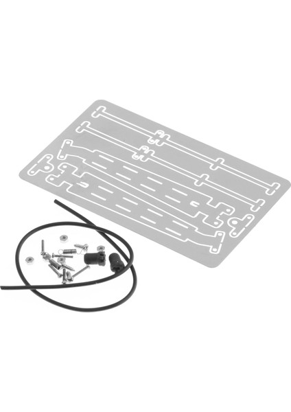 Eksenel 1/6 Scx6 Jeep Rc Araba Yükseltme Parçaları Aksesuarları Için Metal Ön Cam Silecek Dekorasyonu Gümüş (Yurt Dışından)