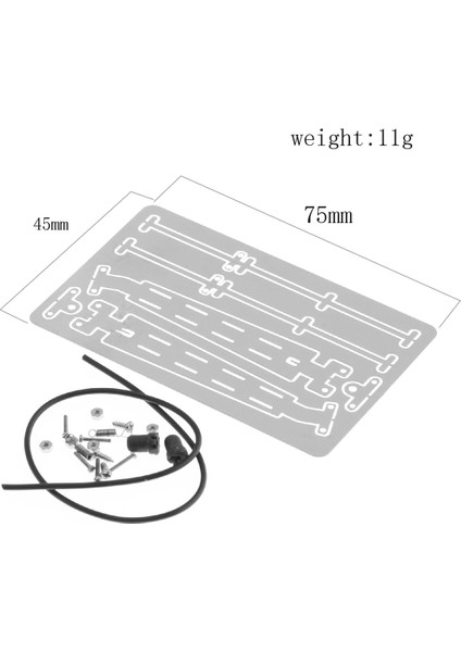 Eksenel 1/6 Scx6 Jeep Rc Araba Yükseltme Parçaları Aksesuarları Için Metal Ön Cam Silecek Dekorasyonu Gümüş (Yurt Dışından) modelleri