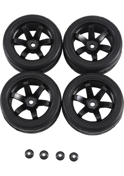 4pcs 12MM Altı Tekerlek Jantlar ve Od 2.59 Inç Rc Için Rc 1/10 Yol Touring Araba, E Için (Yurt Dışından)