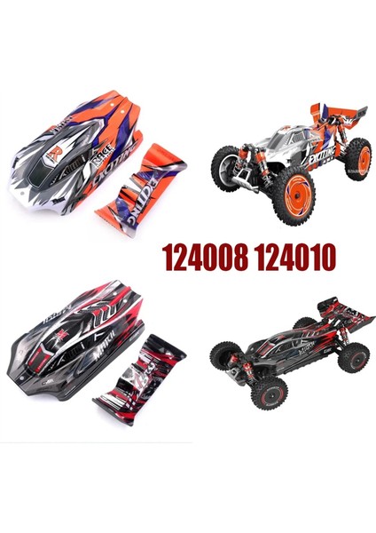Wltoys Için 124010 124008 1/12 Rc Araba Yedek Parçaları Araba Kabuğu 124010-2817 (Turuncu) (Yurt Dışından) modelleri