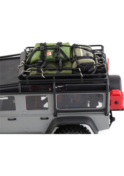 Simülasyon Depolama Çantası Çatı Çantası Bagaj Çantası Çanta Dekorasyonu TRX4M Axıal SCX24 1/18 1/24 Rc Craıl Araş, Yeşil (Yurt Dışından) indirimleri